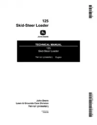 John Deere 125 Skid-steer Loader Technical Manual - TM1167 preview