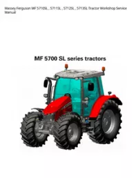 Massey Ferguson MF 5710SL   5711SL   5712SL   5713SL Tractor Workshop Service Manual preview