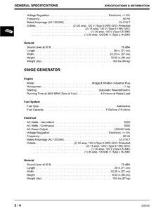 John Deere G550OKE manual pdf