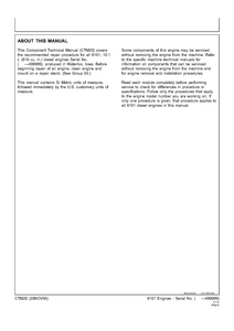 John Deere 6101 Engines manual pdf