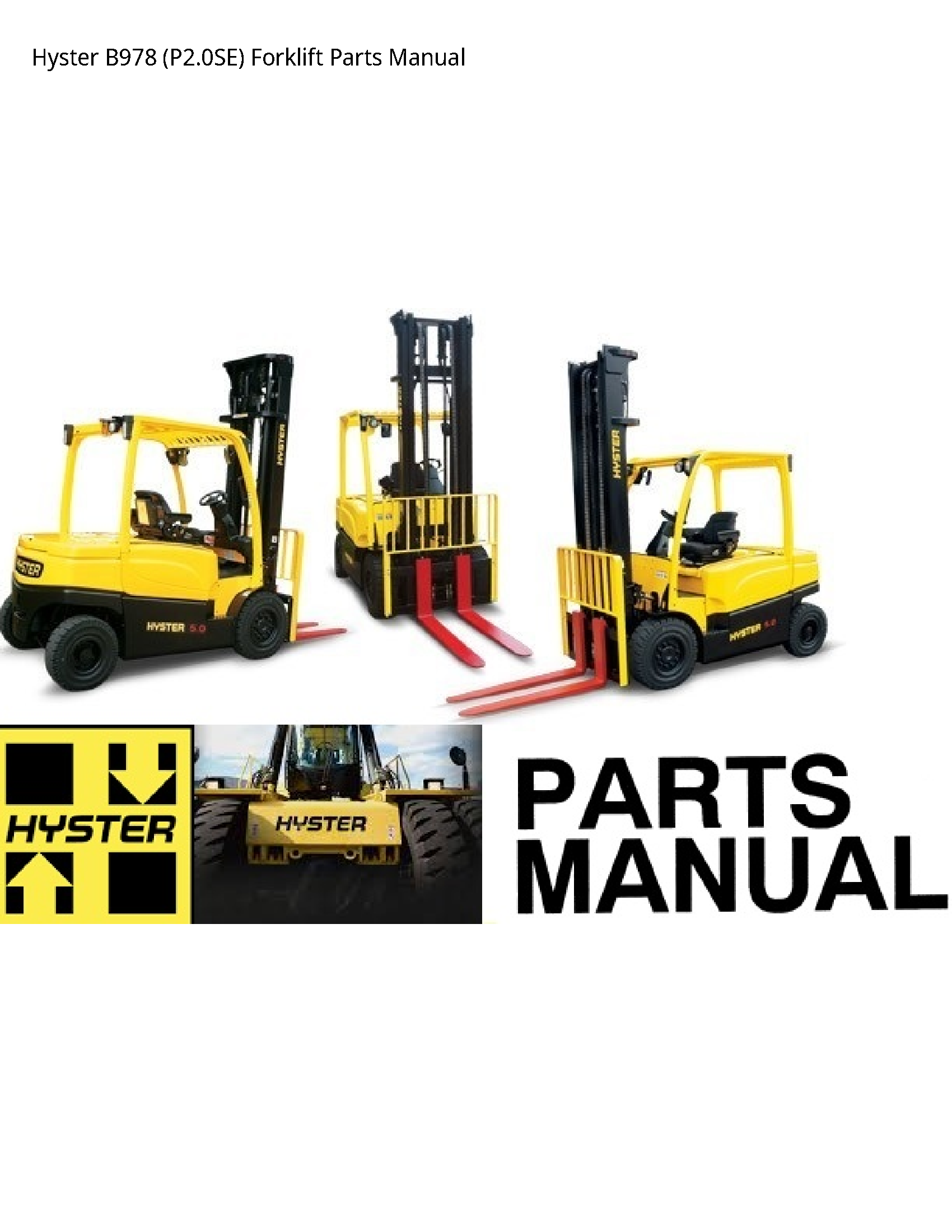 Hyster B978 Forklift Parts manual