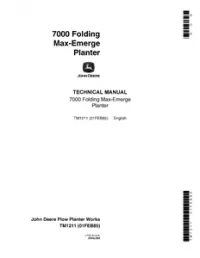 John Deere 7000 Folding Max-emerge Planter  -  TM1211 preview