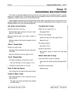 John Deere 510 Round Balers manual