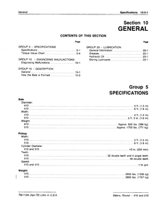 John Deere 510 Round Balers manual pdf