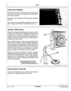John Deere 530 Round Balers service manual