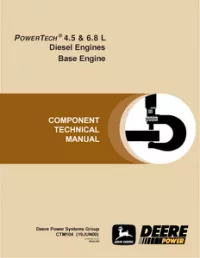 John Deere POWERTECH4.5 6.8L Diesel Engines Base Engine Component Technical Manual  -  CTM104 preview