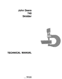 John Deere 740 Skidder Service Repair Manual preview