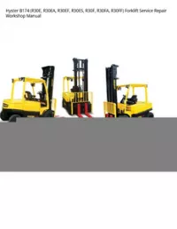 Hyster B174 (R30E  R30EA  R30EF  R30ES  R30F  R30FA  R30FF) Forklift Service Repair Workshop Manual preview