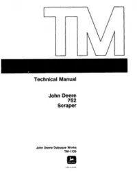 John Deere 762 Scraper Service Repair Manual preview