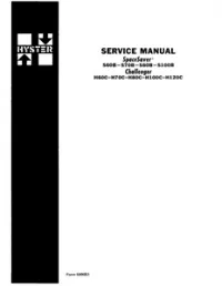 Hyster C005 (H60C  H70C  H80C  H90C) Forklift Service Repair Workshop Manual preview