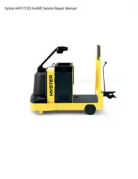 Hyster A477 (T7Z) Forklift Service Repair Manual preview