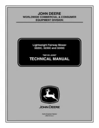 John Deere 3225C  3235C and 3245C Lightweight Fairway Mower Service Repair Technical Manual preview