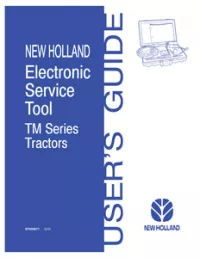 New Holland Electronic Service Tool TM Series Tractors Users Guide preview