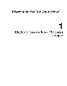 New Holland Electronic Service Tool TM Series Tractors Users Guide service manual