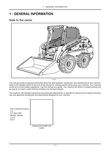 New Holland L218 Series Tier Skid Steer Loader Tier Compact Track Loader Operator’s manual