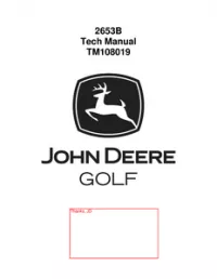 John Deere 2653B Trim and Surrounds Mower Service Repair Technical Manual preview