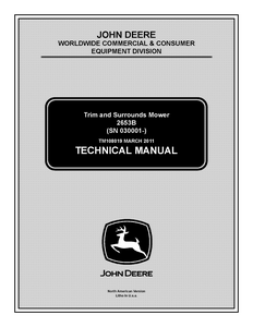 John Deere 2653B Trim  Surrounds Mower manual pdf