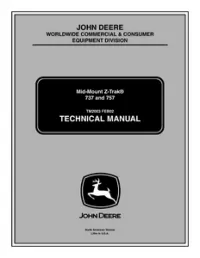 John Deere 737/757 Mid-Mount Z-Trak Service Repair Technical Manual - TM2003 preview
