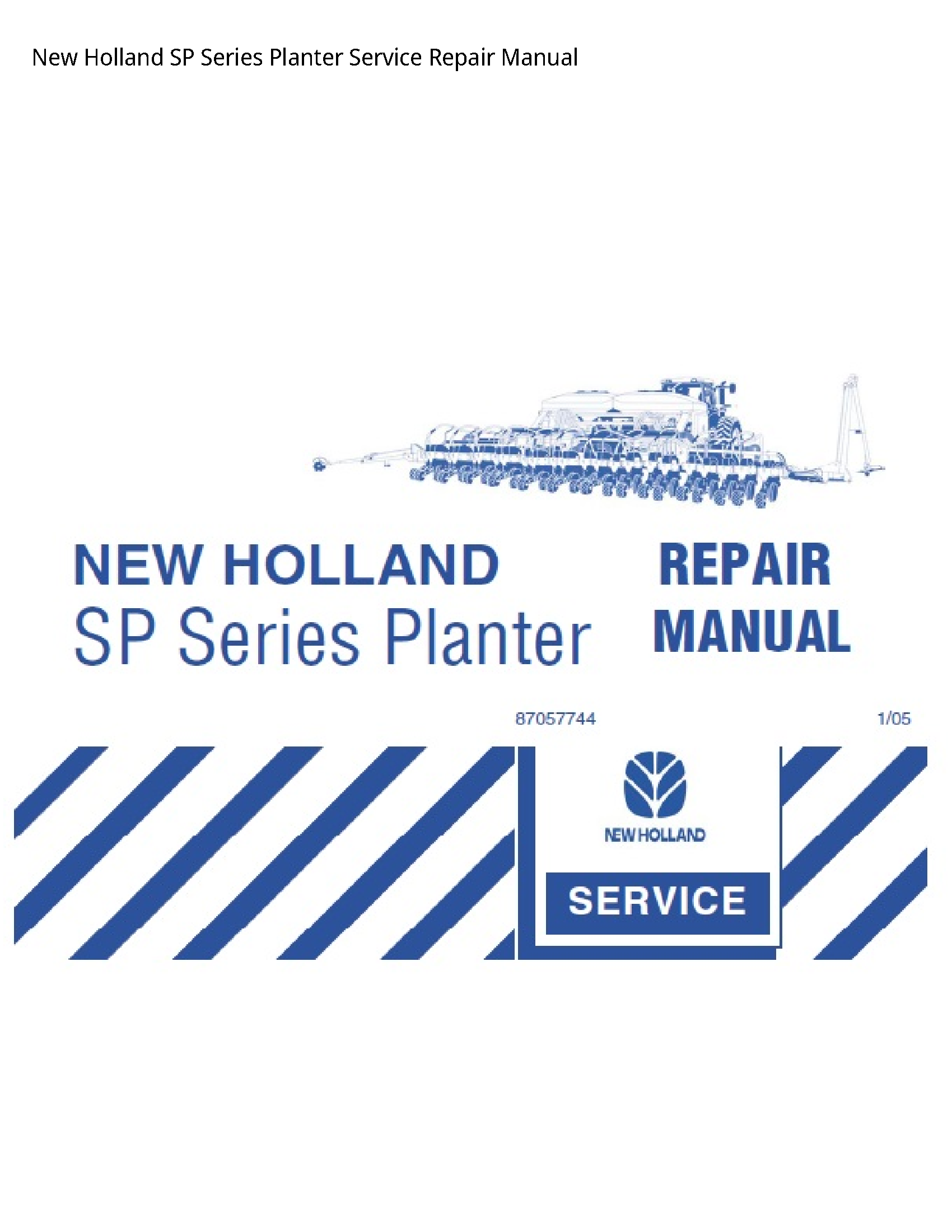 New Holland SP Series Planter manual