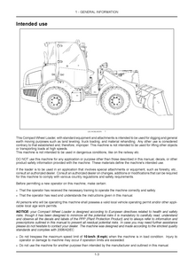 New Holland 4B Tier (Final) Compact Wheel Loader Operator’s service manual