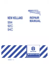 New Holland 994  92C and 94C Headers Service Repair Manual preview