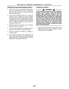 New Holland 94C  Headers manual pdf