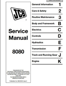 JCB 3DX Backhoe Loader manual