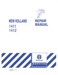 New Holland 1411   1412 Disc Mower-Conditioners Service Repair Manual preview