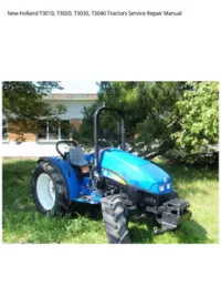 New Holland T3010  T3020  T3030  T3040 Tractors Service Repair Manual preview