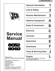 JCB 1CX Backhoe Loader manual