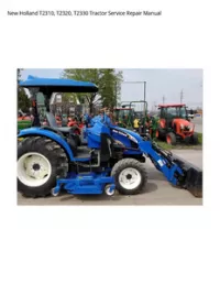 New Holland T2310  T2320  T2330 Tractor Service Repair Manual preview
