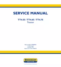 New Holland TT4.55   TT4.65   TT4.75 Tier 3 Tractor Service Repair Manual preview