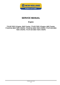 New Holland 3 Tier Tractor service manual