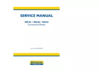 New Holland MC22 / MC28 / MC35 Commercial Mower Service Repair Manual preview