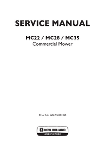 New Holland MC22 Commercial Mower manual