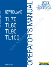 New Holland TL80   TL90   TL100 Tractor Operator Manual preview
