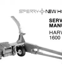 New Holland 1600 Harvester Service Repair Manual preview