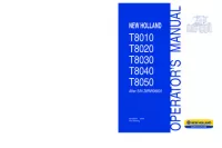 New Holland T8010   T8020   T8030   T8040   T8050 Tractors Operator Manual (After S/N Z8RW06001) preview