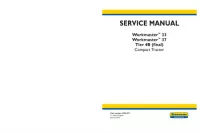 New Holland Workmaster 33   Workmaster 37 Tier 4B (final) Compact Tractor Service Repair Manual preview