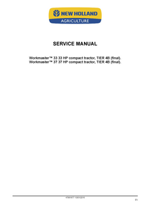 New Holland 33 Workmaster Workmaster Tier (final) Compact Tractor manual