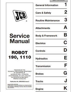 JCB 1115 Fastrac manual