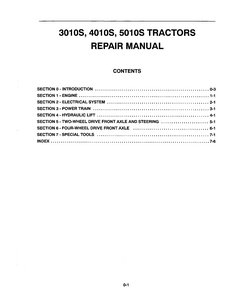 New Holland 4010S Tractor manual