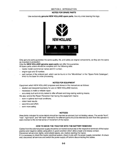 New Holland 5010S Tractor manual pdf