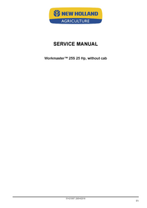 New Holland 25S Workmaster Tier (final) Compact Tractor manual