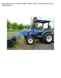 New Holland TC35A  TC35DA  TC40A  TC40DA  TC45A  TC45DA Tractors Service Repair Manual preview