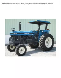 New Holland 5610S  6610S  7610S  7010  8010 Tractor Service Repair Manual preview