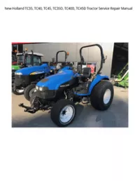 New Holland TC35  TC40  TC45  TC35D  TC40D  TC45D Tractor Service Repair Manual preview