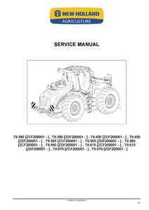 New Holland T9.390 Tractor manual