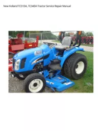 New Holland TC31DA  TC34DA Tractor Service Repair Manual preview