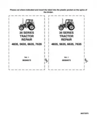 New Holland 4835   5635   6635   7635 Tractor (35 Series) Service Repair Manual preview